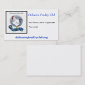 デラウェア州家禽は名刺を協力させます 名刺 (正面/裏面)