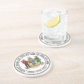 デラウェア州州のシールのコースター コースター (側面)