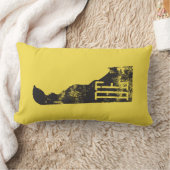 デラウェア州州地図によって使用されるDEの装飾用クッション ランバークッション (ブランケット)