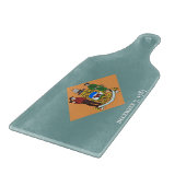 デラウェア州旗とガラス製カッティングボードパドル カッティングボード (角)