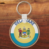 デラウェア州旗の州 キーホルダー (正面)