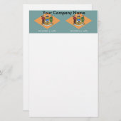 デラウェア州旗の文房具 便箋 (正面/裏面)