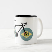 デラウェア州旗サイクリング ツートーンマグカップ (正面右)