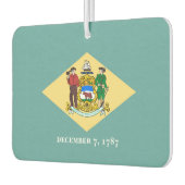 デラウェア州旗デザイン カーエアーフレッシュナー (左)