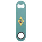 デラウェア州旗デザイン スピード栓抜き (正面)