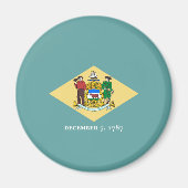 デラウェア州旗デザイン マグネット (正面)