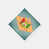 デラウェア州旗紙パーティーナプキンス スタンダードカクテルナプキン (角)