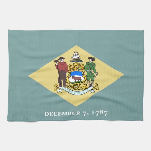 デラウェア州旗 キッチンタオル (横)