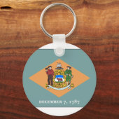 デラウェア州旗 キーホルダー (正面)