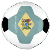デラウェア州旗 サッカーボール (回転)