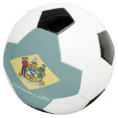 デラウェア州旗 サッカーボール (3/4)