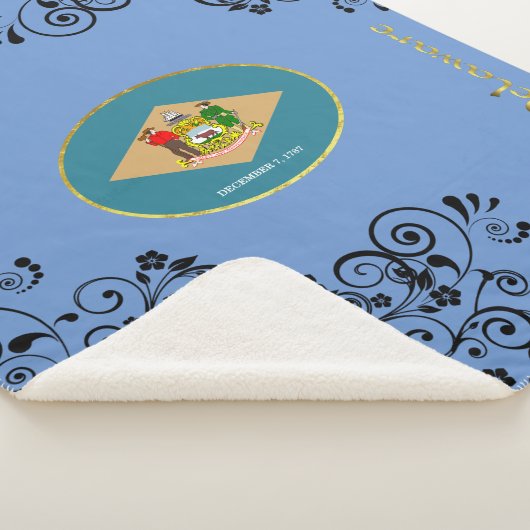 デラウェア州旗 シェルパブランケット (3/4)