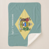 デラウェア州旗 シェルパブランケット (正面)