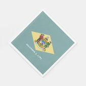 デラウェア州旗 スタンダードランチョンナプキン (角)