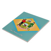 デラウェア州旗 タイル (側面)