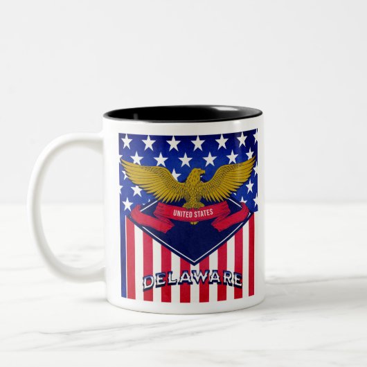 デラウェア州旗 ツートーンマグカップ (左)