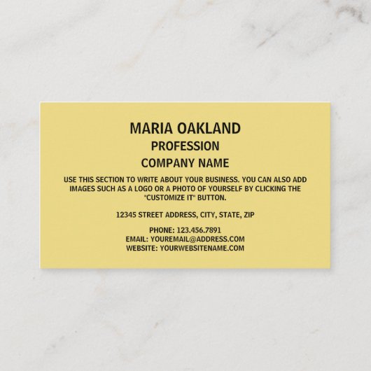 デラウェア州旗、デラウェア州旗 名刺 (裏面)