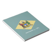 デラウェア州旗 ノートパッド (アングル)