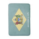 デラウェア州旗 バスマット (正面縦)