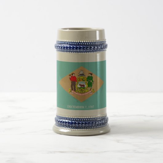 デラウェア州旗 ビールジョッキ (中央)