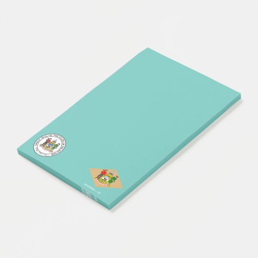 デラウェア州旗 ポストイット (アングル)