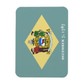 デラウェア州旗 マグネット (縦)