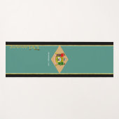 デラウェア州旗 ヨガマット (正面(横))