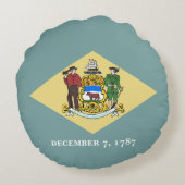 デラウェア州旗 ラウンドクッション (裏面)
