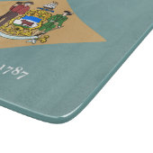 デラウェア州旗（米国、DE） カッティングボード (角)