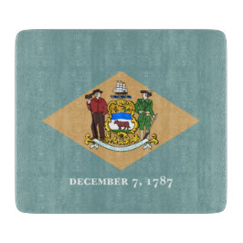 デラウェア州旗（米国、DE） カッティングボード