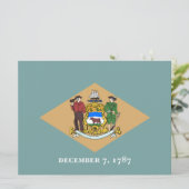 デラウェア州旗（米国、DE） カード (スタンド正面)