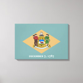 デラウェア州旗（米国、DE） キャンバスプリント