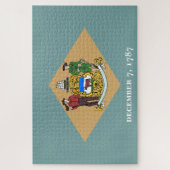 デラウェア州旗（米国、DE） ジグソーパズル (縦)