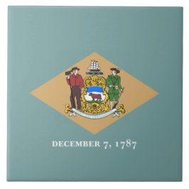デラウェア州旗（米国、DE） タイル