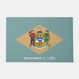 デラウェア州旗（米国、DE） ドアマット