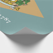 デラウェア州旗(米国、DE) ラッピングペーパー (角)