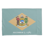 デラウェア州旗（米国、DE） 枕カバー (正面右)