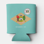 デラウェア州旗 缶クーラー (裏面)