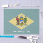 デラウェア州旗 薄葉紙 (クラフト)