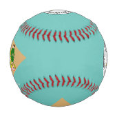 デラウェア州旗 野球ボール (裏面)