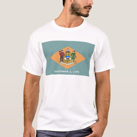 デラウェア州旗 Tシャツ (正面)