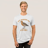 デラウェア州渡り鳥アカアシシギの翼 トライブレンドTシャツ (正面全面)