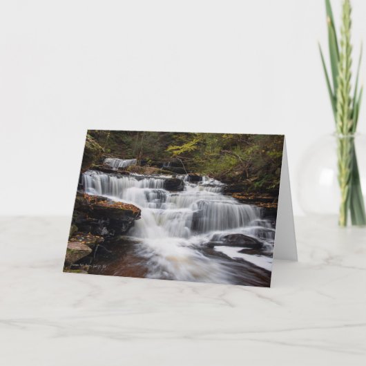 デラウェア州滝-秋2018年 カード (正面)