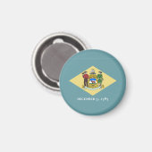 デラウェア州米国国旗 マグネット (正面/裏面)