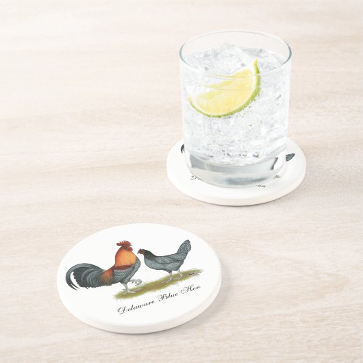 デラウェア州青の雌鶏 コースター (側面)