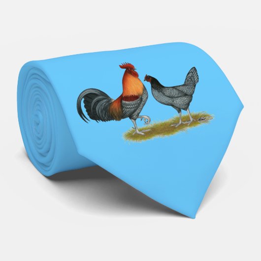 デラウェア州青の雌鶏 ネクタイ (ロール)
