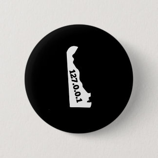 デラウェア州127.0.0.1家庭用コンピュータのおたくのIPアドレス 缶バッジ