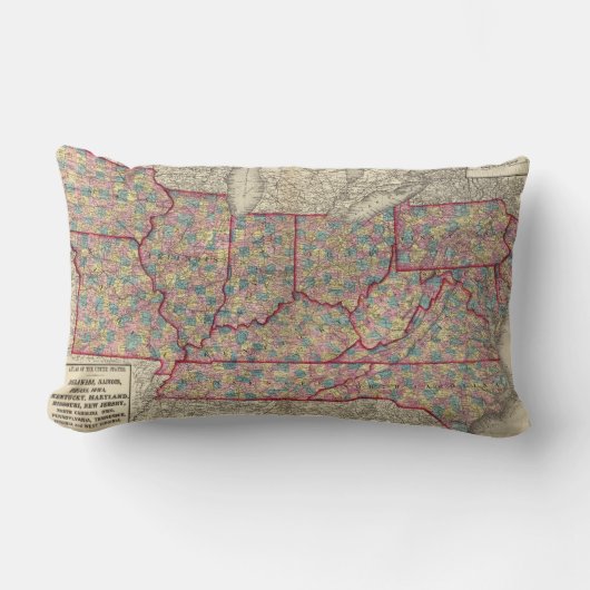 デラウェア州、イリノイ、インディアナおよびアイオワ ランバークッション (正面)