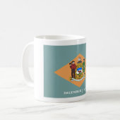 デラウェア州 ダイヤモンド州旗 コーヒーマグカップ (正面左)