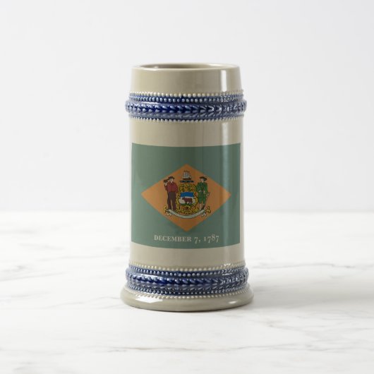 デラウェア州 ダイヤモンド州旗 ビールジョッキ (中央)